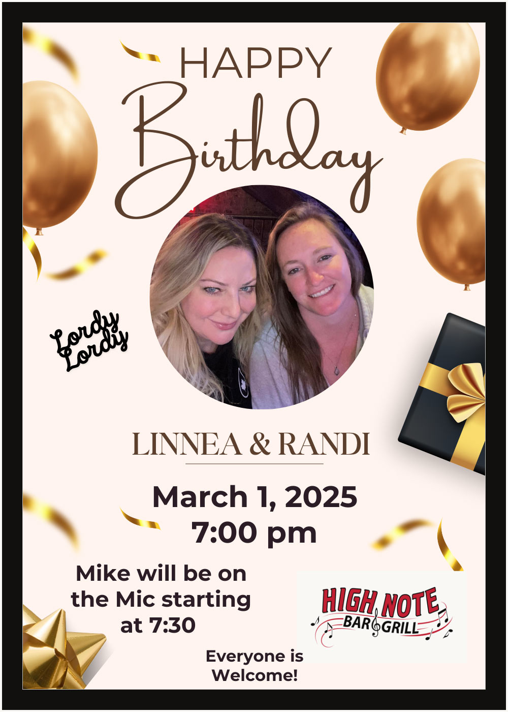 March 1, 2025: Linnea & Randi's Birthday Party