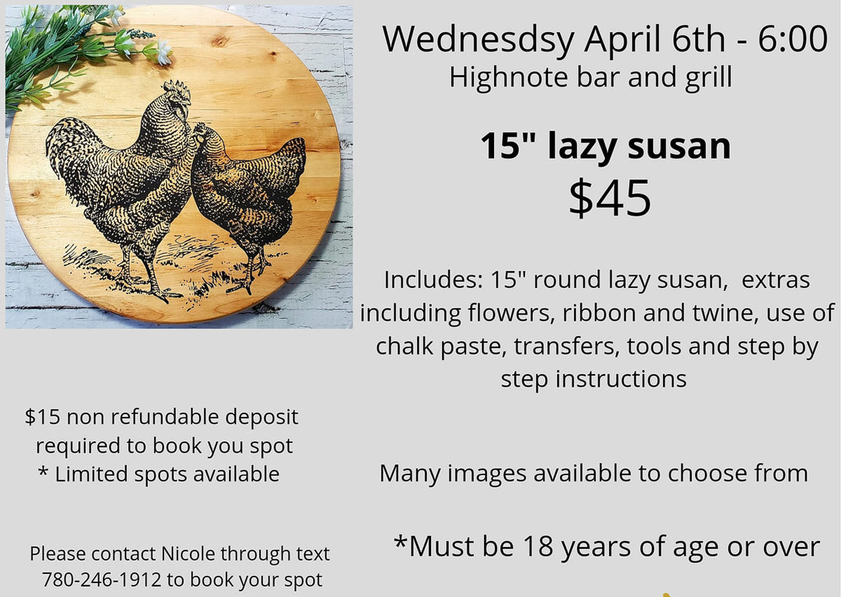 Chalk Foxy's Lazy Susan Chalk Class