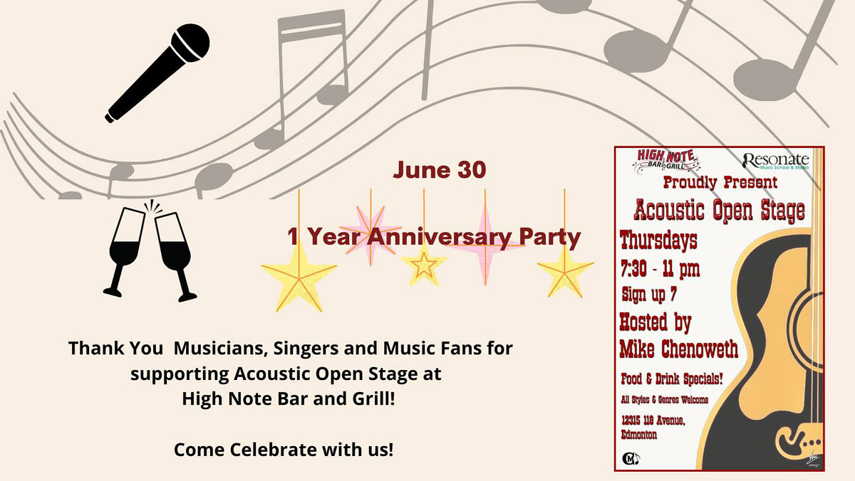 1 Year Anniversary of Acoustic Thursday's Open Stage