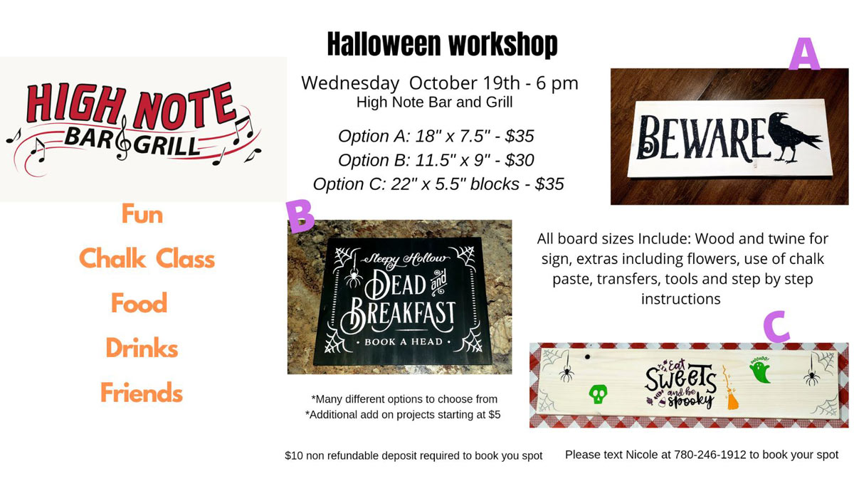 Halloween Chalk Class