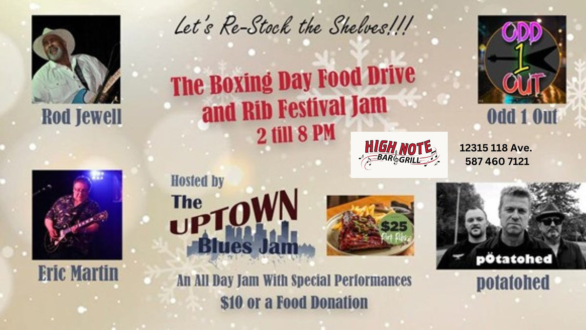 The All Day Boxing Day Jam and Food Drive