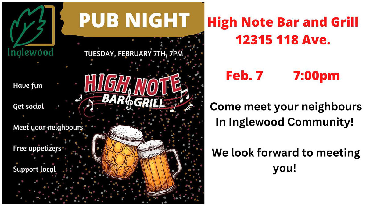 Inglewood Community League Pub Night