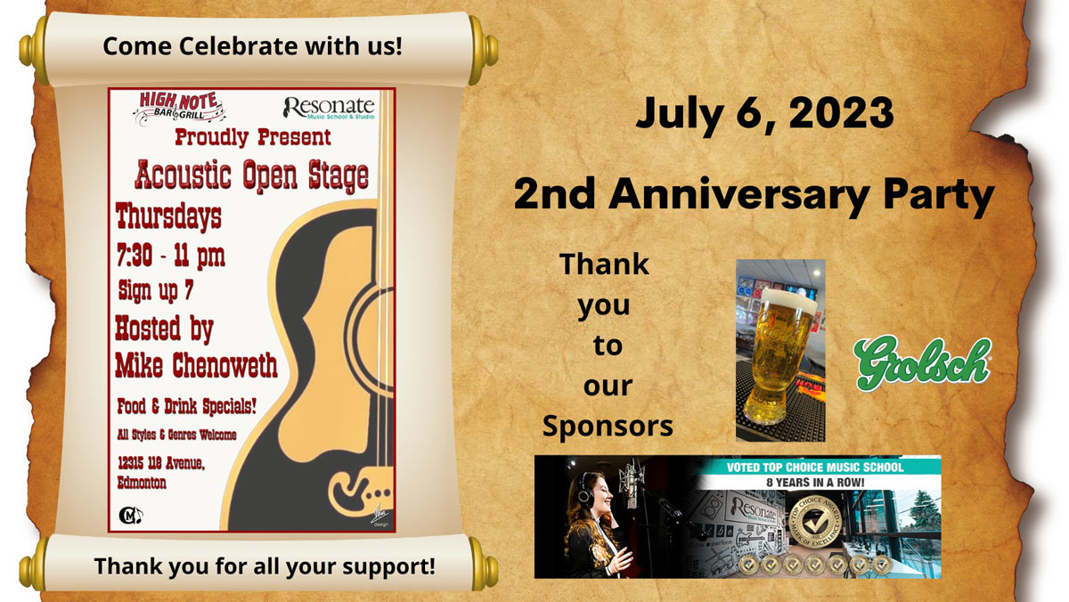 2nd Anniversary of Acoustic Thursday's Open Stage