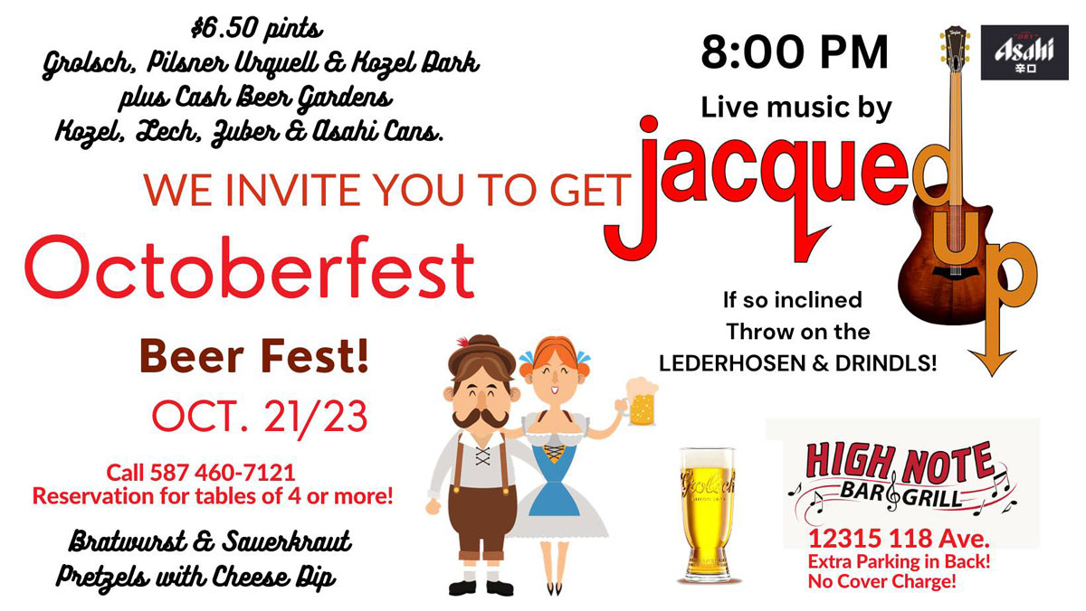 Octoberfest Beer Festival with jacquedup Band