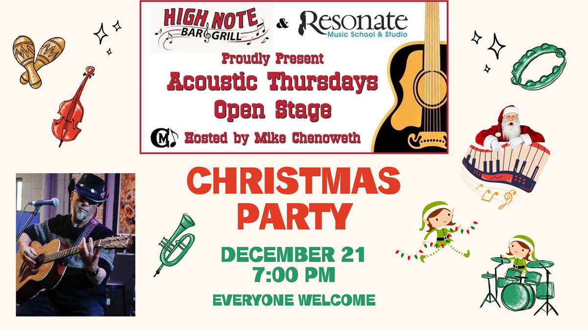 Christmas Acoustic Thursday Open Stage Party