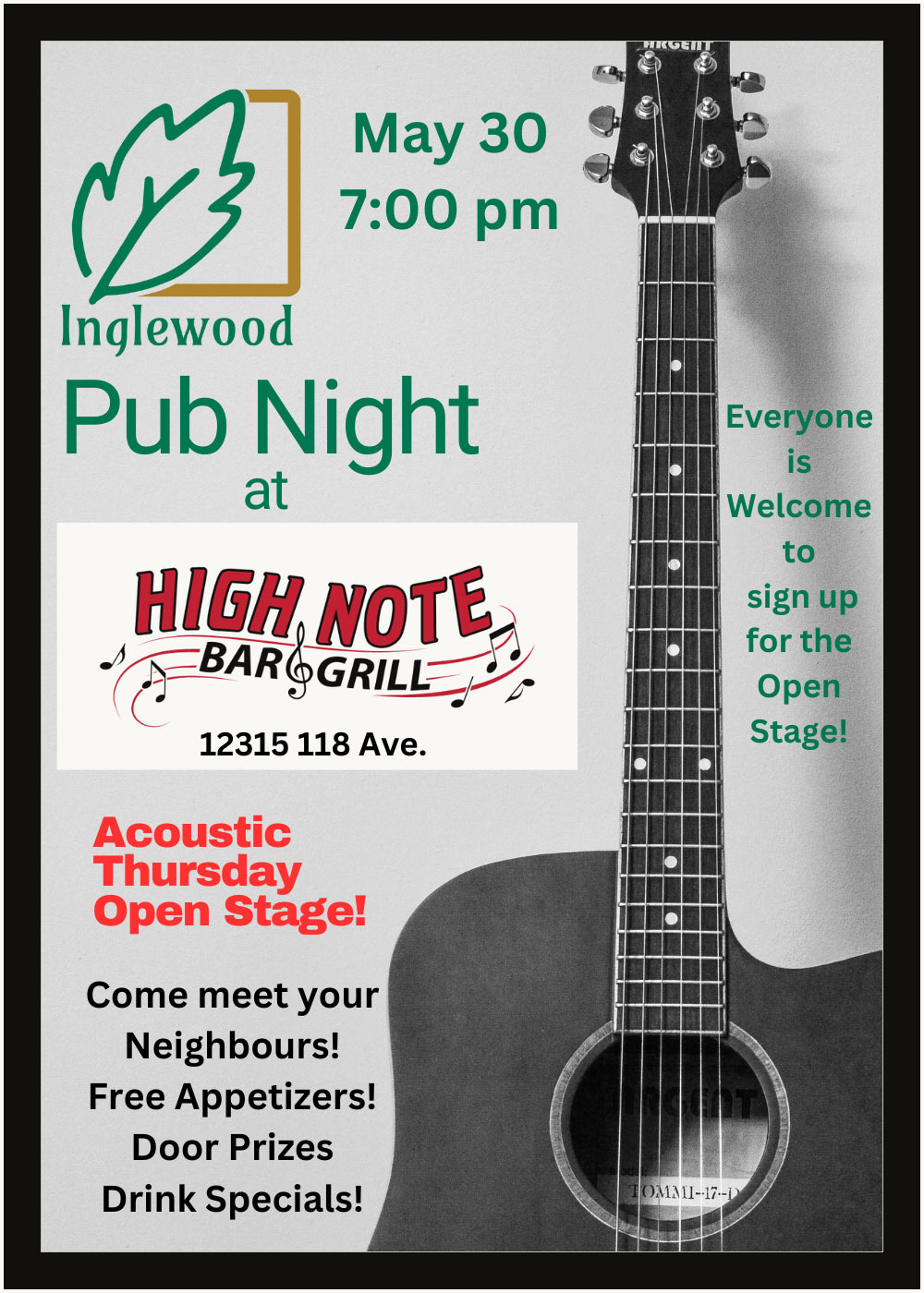 Inglewood Community League Pub Night