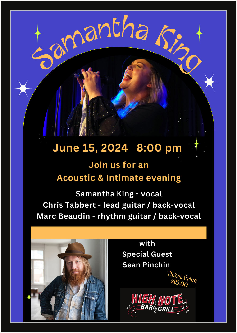 High Note Bar & Grill - Samantha King Trio with Sean Pinchin