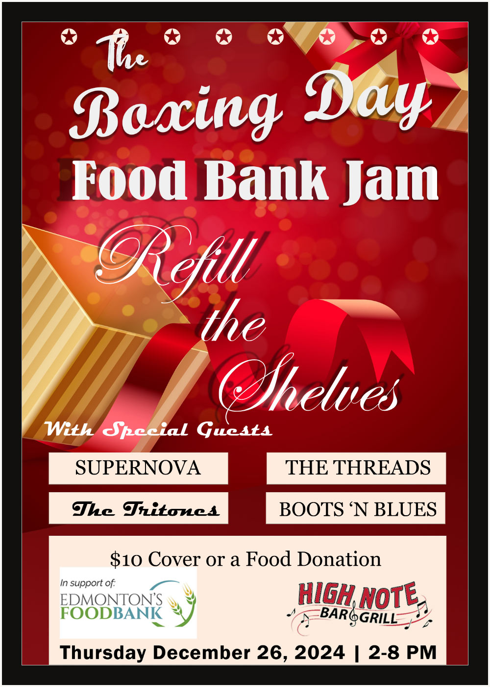 The Boxing Day Food Bank Jam 2024